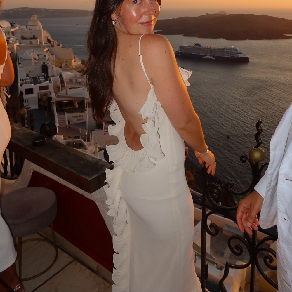 Delina Dress in Cream by DELFI